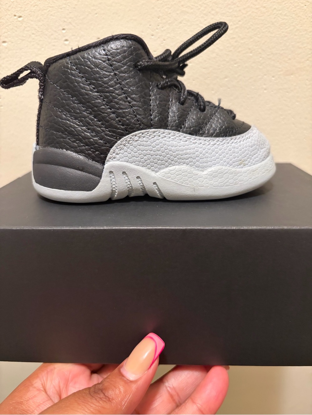 Jordan Kids Black and Gray High-Top Sneakers